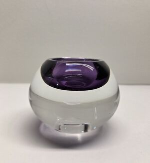 Glass Candle Holder Votive Fits Both Tea Lights And Tapered Murano Vibes